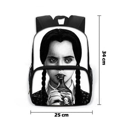 Wednesday Addams And Enid Children School Bags Gothic Style Backpack