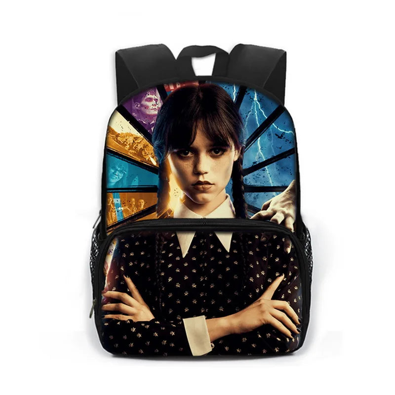 Wednesday Addams And Enid Children School Bags Gothic Style Backpack
