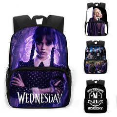 Wednesday Addams And Enid Children School Bags Gothic Style Backpack