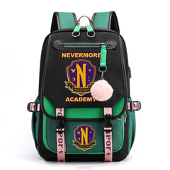 Wednesday Addams Backpack for Teen Girls - Laptop Rucksack