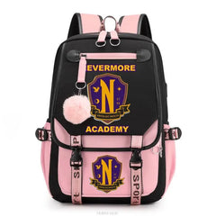 Wednesday Addams Backpack for Teen Girls - Laptop Rucksack