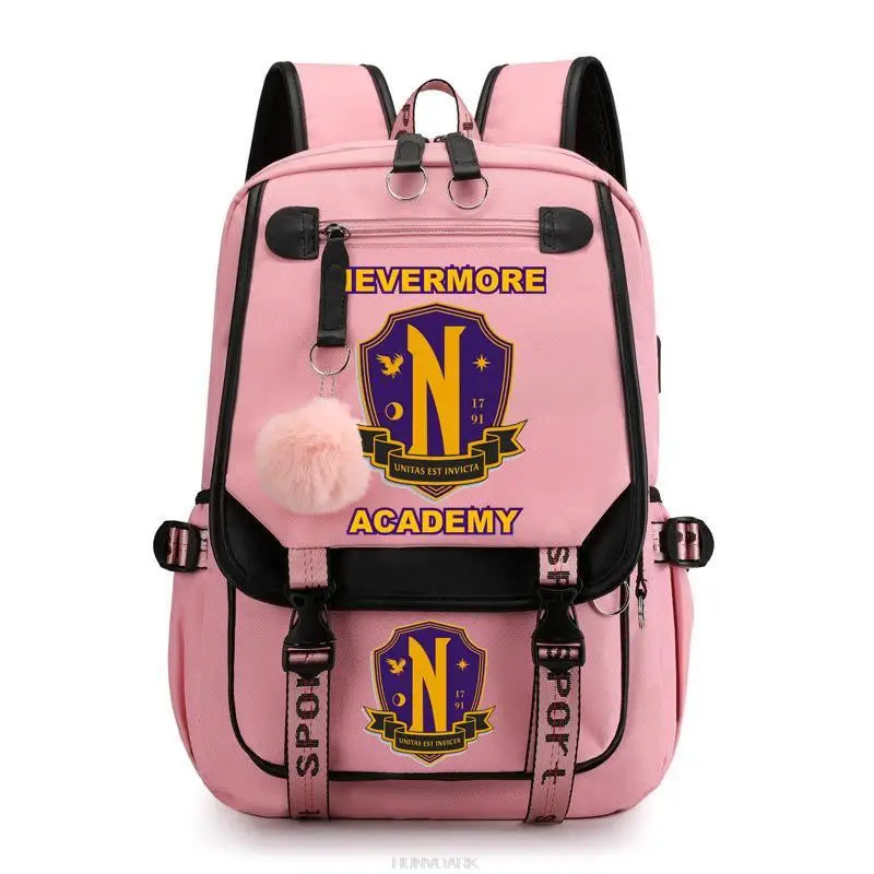 Wednesday Addams Backpack for Teen Girls - Laptop Rucksack