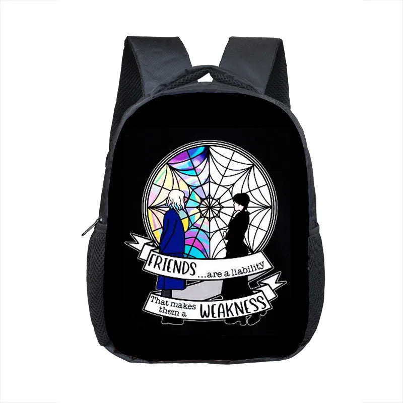Wednesday Addams Backpack for Kids Nevermore Academy School Bags
