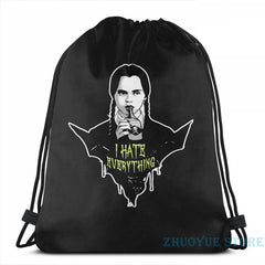 Wednesday Addams Gothic USB Charge Backpack School Travel Bag