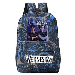 Harajuku School Bag Wednesday Print Vintage Backpack