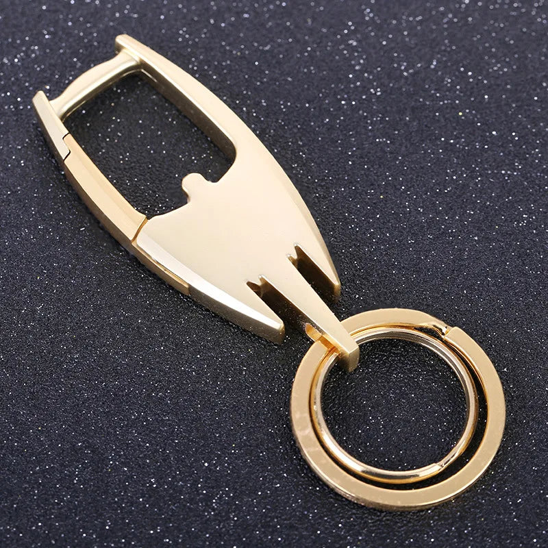 Weduoduo Double Ring Key Holders Metallic Wearproof Key Wallet