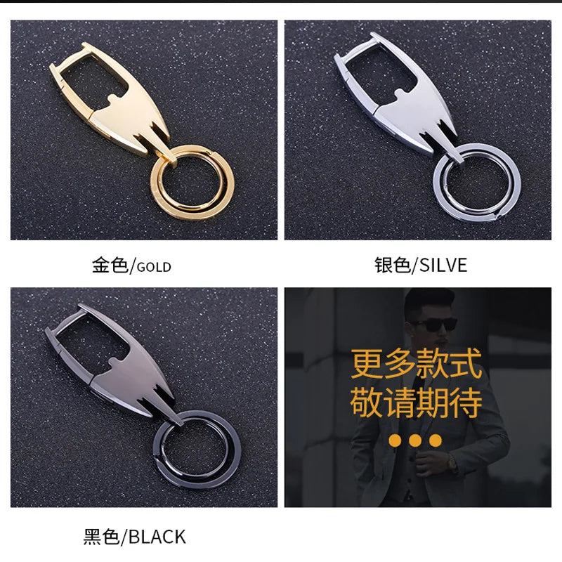 Weduoduo Double Ring Key Holders Metallic Wearproof Key Wallet