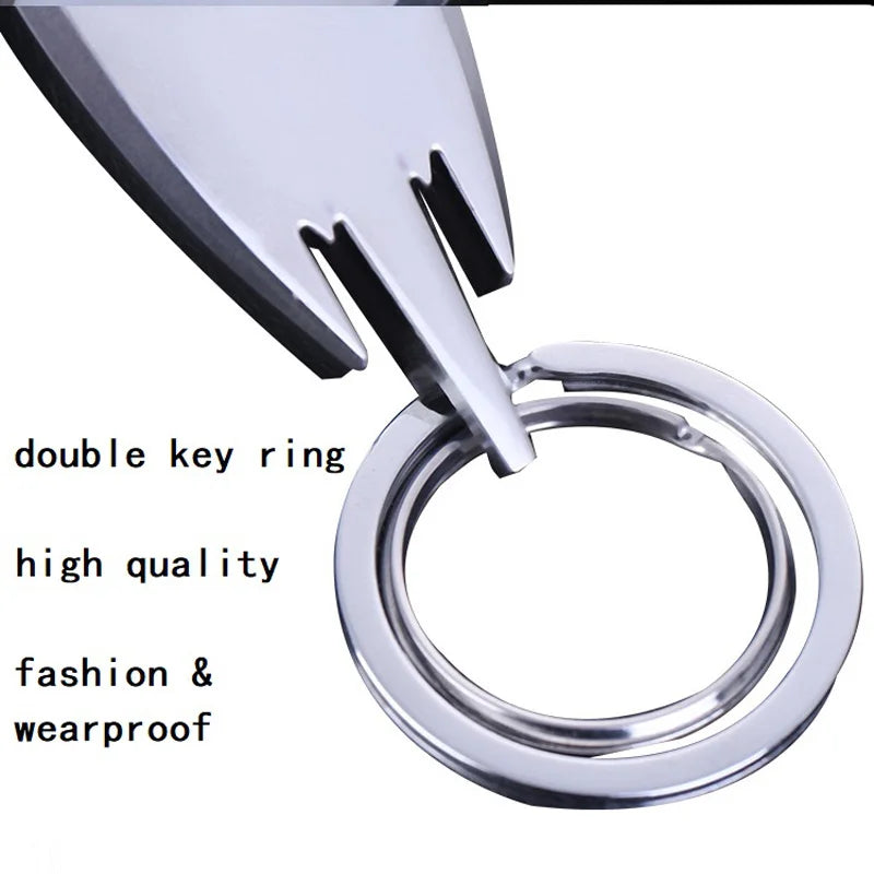 Weduoduo Double Ring Key Holders Metallic Wearproof Key Wallet