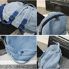 Wehyah Unisex Canvas Backpack Men Women Rucksack Schoolbag Travel Bag ZY001