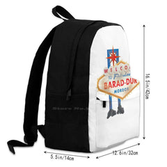 Barad Dur Travel Laptop Bagpack Bags Orcs Mordor