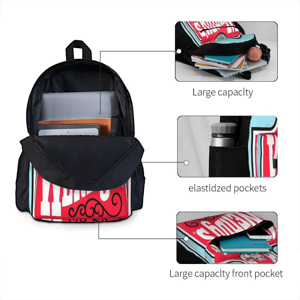 Wendy's Kpop Backpack for Men and Women