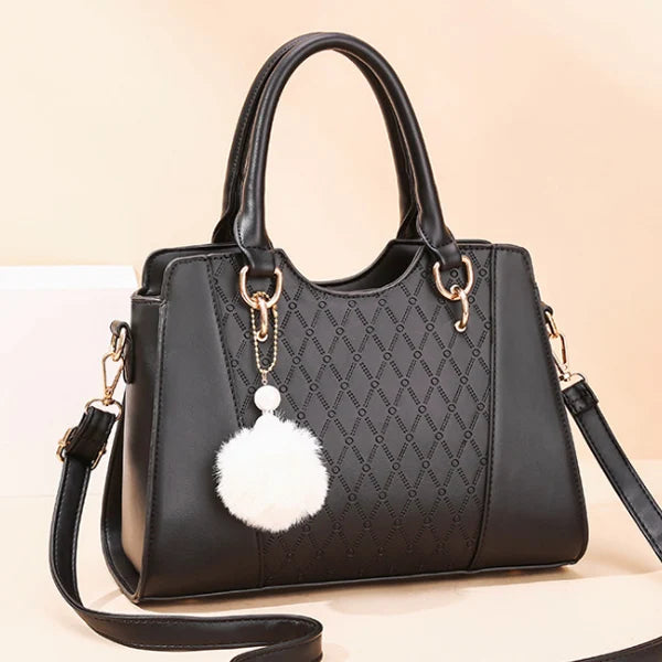Western Style Hairball Pendant Crossbody Shoulder Bag for Women