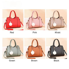 Western Style Hairball Pendant Crossbody Shoulder Bag for Women