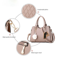 Western Style Hairball Pendant Crossbody Shoulder Bag for Women