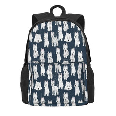 Westie 3 Backpacks Men Women's Bag Women Backpack Men Women's Bag