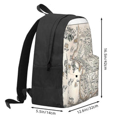 Wheel Of Time Map 2 Backpacks Men's & Women's Zipper Bags