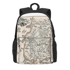 Wheel Of Time Map 2 Backpacks Men's & Women's Zipper Bags