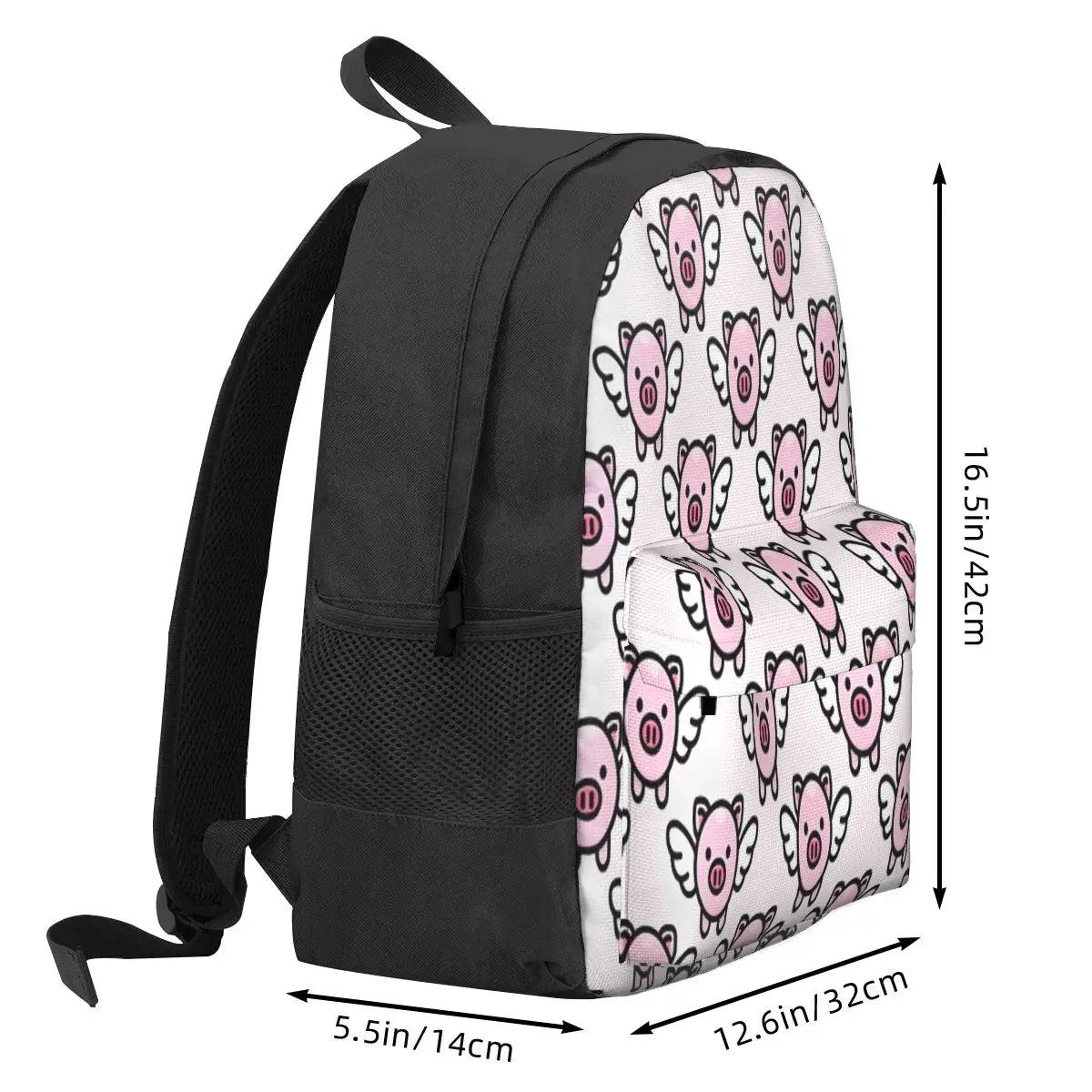 When Pigs Fly Pink Backpacks Men's Backpacks Bags For Women Men