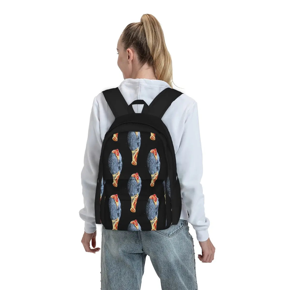 Moon Hits Your Eye Backpack Men Women Child Bag