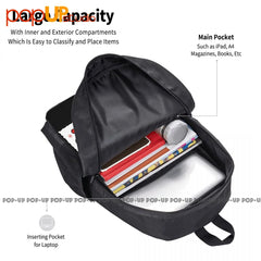 Where's Waldo 1987 Backpack Large Capacity Bookbag Style 3D Printing