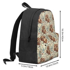 Whimsical Bear Pair Fantasy Backpacks Men's Women's School Boy