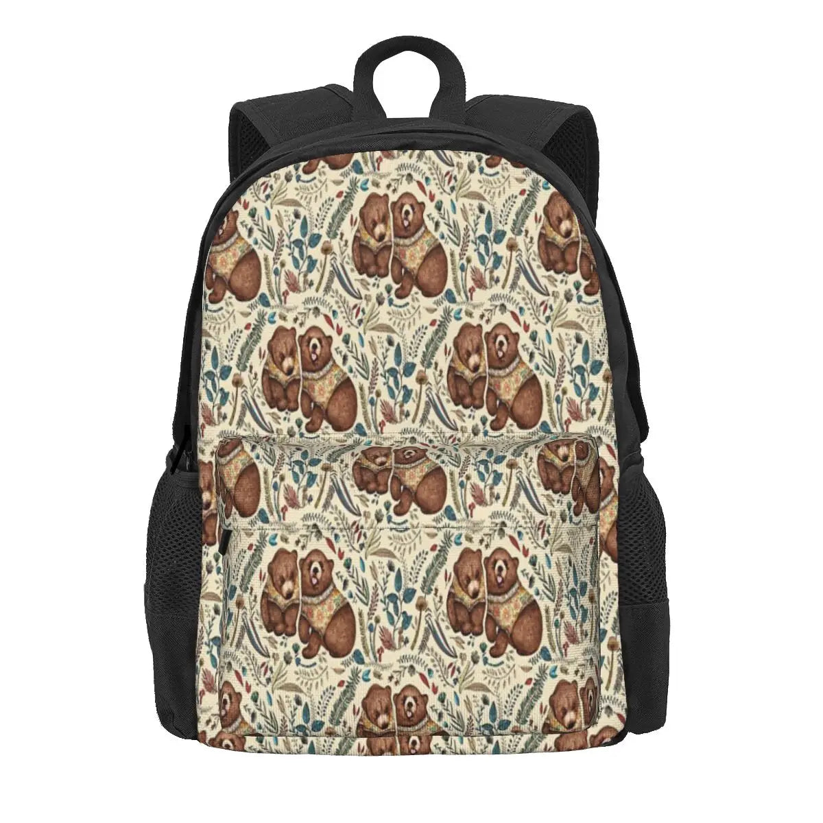 Whimsical Bear Pair Fantasy Backpacks Men's Women's School Boy