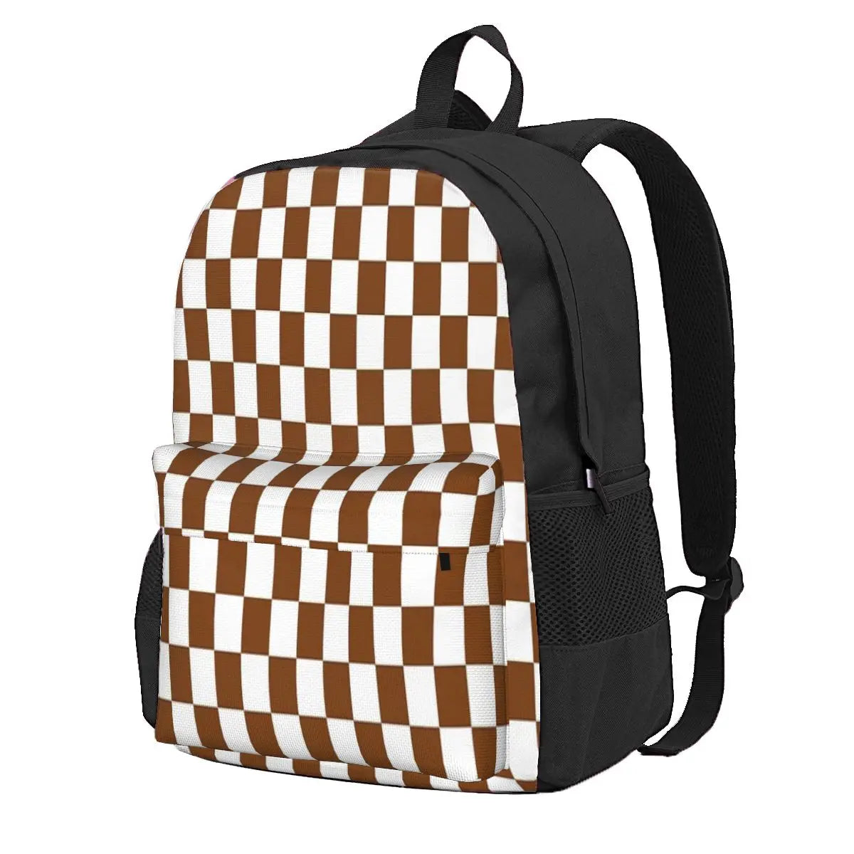 Chocolate Brown Backpacks Men's and Women's School Bag