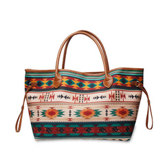 Ground Leopard Women Casual Canvas Handbag Leopard Print Canvas Tote Bag