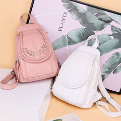 Women Soft Leather Backpack for Girls Travel Back Pack Rucksacks