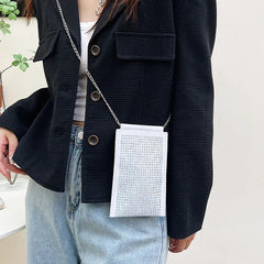 Diamonds Phone Bag Mini Small Handbag Women Shoulder Bag