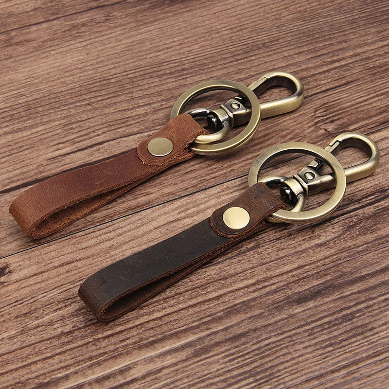 Metallic Key Wallets Keychain Leather Key Organizer Holder Mini Men