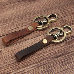 Metallic Key Wallets Keychain Leather Key Organizer Holder Mini Men