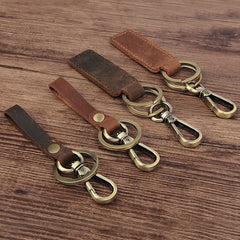 Metallic Key Wallets Keychain Leather Key Organizer Holder Mini Men