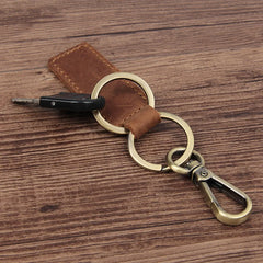 Metallic Key Wallets Keychain Leather Key Organizer Holder Mini Men
