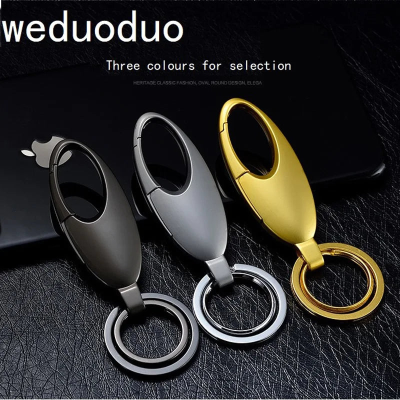 Metallic Key Holders Mini Key Organizers Double Ring Key Wallets