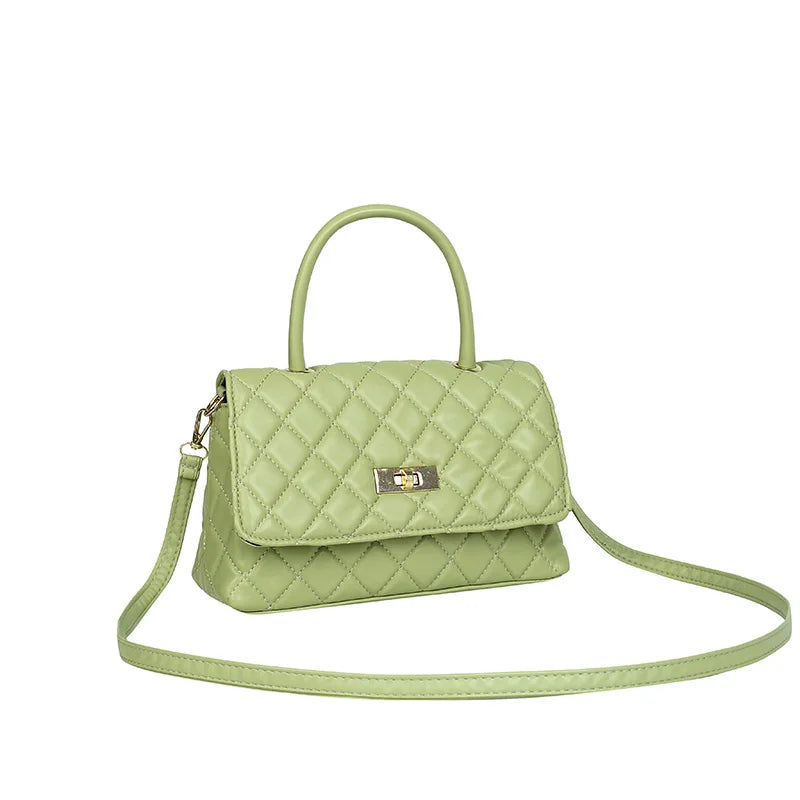 Women's Tote Bag Shoulder Flap Handbag PU Leather Purse