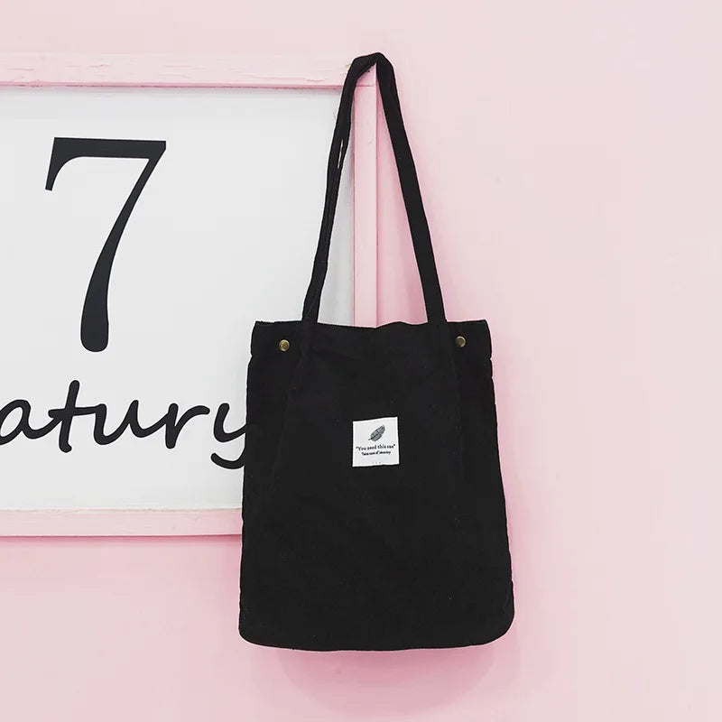 Women's Flannel Velvet Tote Shoulder Bag