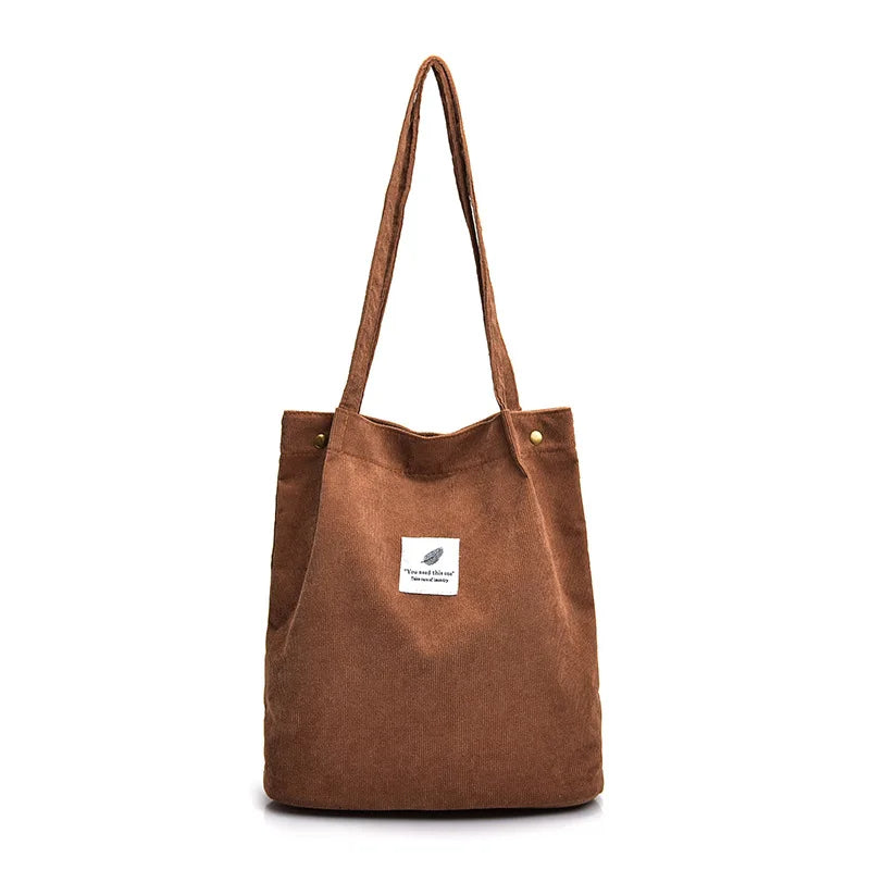 Women's Flannel Velvet Tote Shoulder Bag