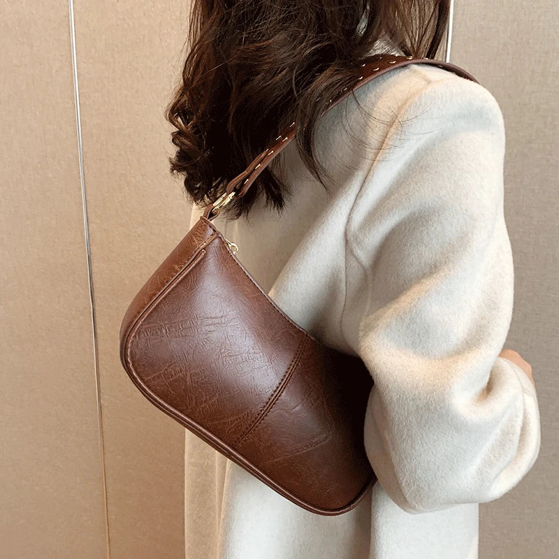 Stylish Vintage Leather Women's Shoulder Bag