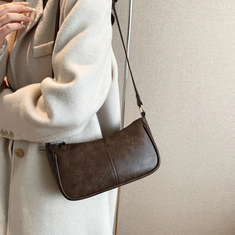 Stylish Vintage Leather Women's Shoulder Bag