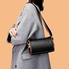 Leather Shoulder Bag Ladies Zipper Handbag High Women's Messenger Bag