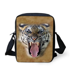 Wild Animal Printing Shoulder Bag for Girls