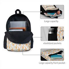 Wild Flower Backpacks Men Women Retro School Bags Children