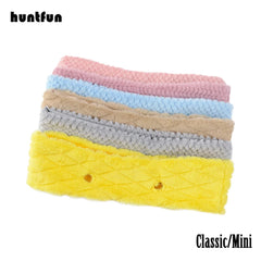 Winter Autumn Candy O Bag Classic Mini with Furry Wool Plush Fur Trim
