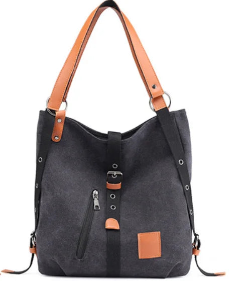 Winter Canvas Women Shoulder Bags High Function Women Back Pack