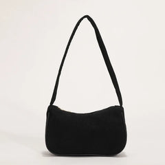 Winter Corduroy Underarm Bag Casual Women Shoulder Bags Travel Armpit Shopping P