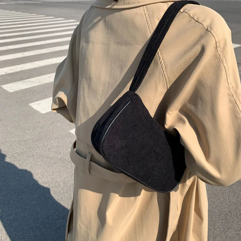 Winter Corduroy Women's Underarm Bag