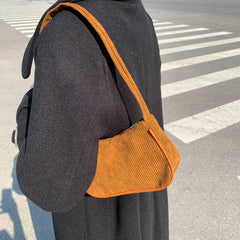 Winter Corduroy Women's Underarm Bag