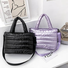Embroidered Space Cotton Messenger Bag Women's One Shoulder Handbag