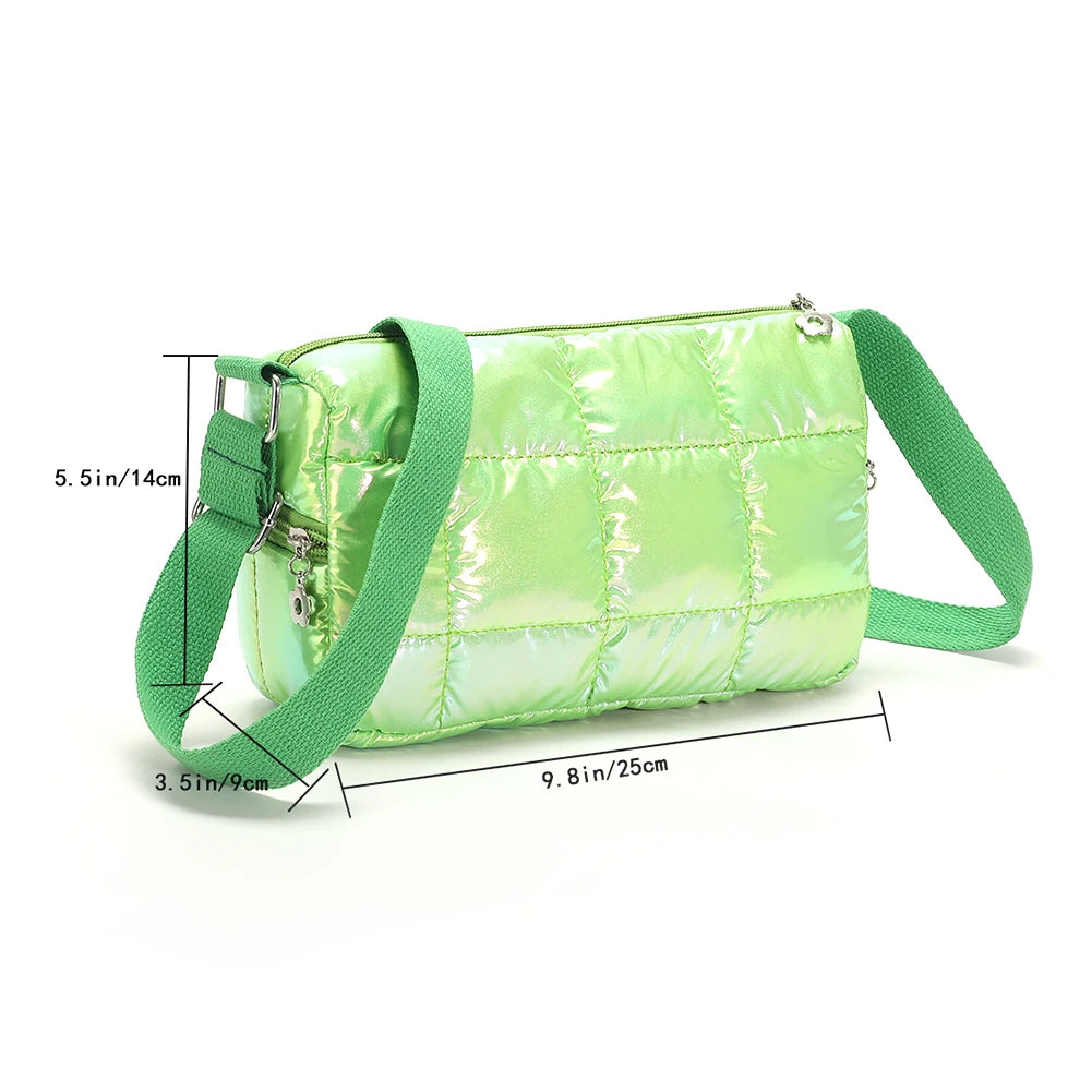 Winter Quilted Check Crossbody Bag Female Tote Bag